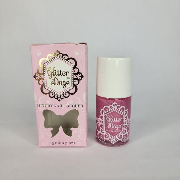 Glitter Daze "Nuclear Geradium" NEW Pink Glitter Shimmer Holo Lacquer - Picture 2 of 6